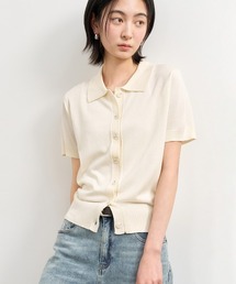 GENERAL IDEA/ジェネラルアイディア basic collar half cardigan カーディガン