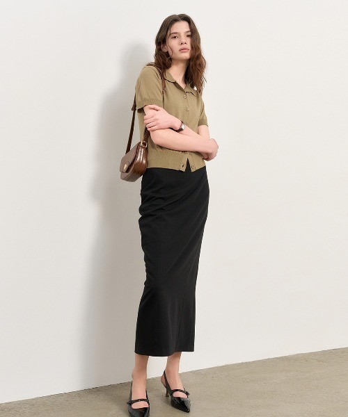 GENERAL IDEA(ジェネラルアイデア)の「GENERAL IDEA/ジェネラルアイディア basic collar half cardigan カーディガン 冬服(カーディガン/ボレロ・レディース・アイボリー/ブラック/ブラウン・S/M/L)」の8枚目の写真