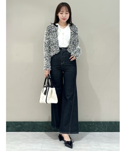 ミックスツイードライクニットカーディガン（カーディガン/ボレロ