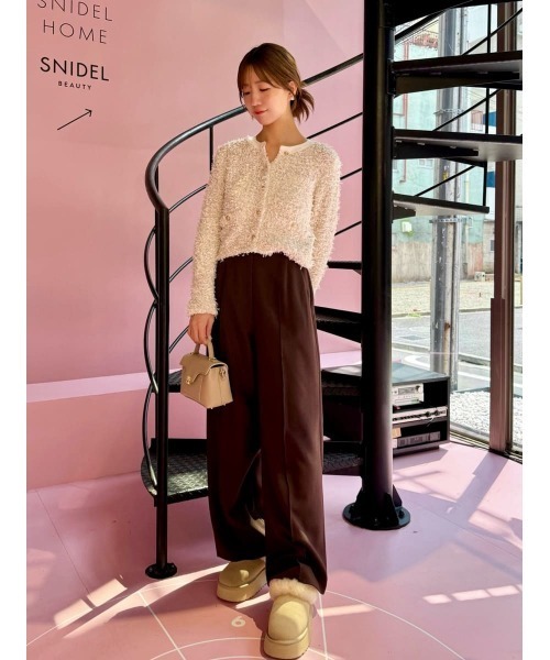 ミックスツイードライクニットカーディガン（カーディガン/ボレロ