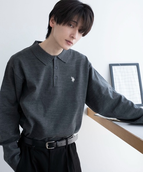 セール】∴WEGO/【25年秋冬新作】U.S. POLO ASSN.別注ニットポロ