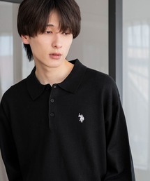 U.S. POLO ASSN.（ユーエスポロアッスン）の「∴WEGO/【25年秋冬新作】U.S. POLO ASSN.別注ニットポロ（ニット/セーター）」