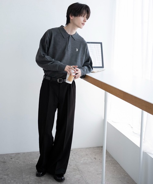 U.S. POLO ASSN.(ユーエスポロアッスン)の「∴WEGO/【WEB限定!!大人気アイテム】U.S. POLO ASSN.別注ニットポロ(ニット/セーター・メンズ・ブラウン/ブラック/アイボリー/グレー・MEDIUM/LARGE)」の22枚目の写真
