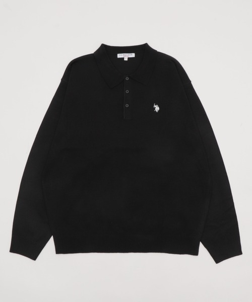 ∴WEGO/【25年秋冬新作】U.S. POLO ASSN.別注ニットポロ（ニット