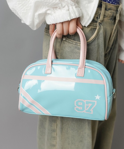 セール】【2WAY】エナメルプリントボストンバッグ/平成女児