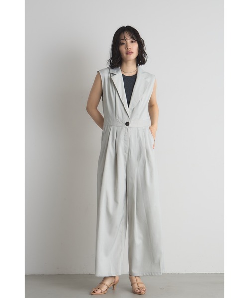 ツイルノースリジャンプスーツ（つなぎ/オールインワン