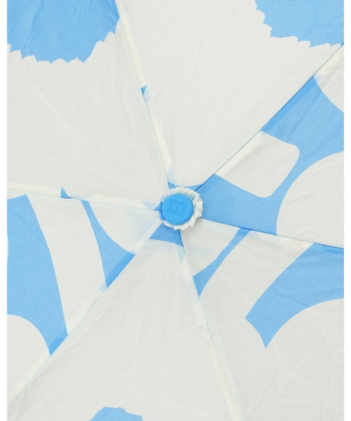 marimekko Beach Towel LOKKIホワイト/ブルー ノベルティ付】Unikko / 【kioski】 fabric bag＆folding umbrella＆