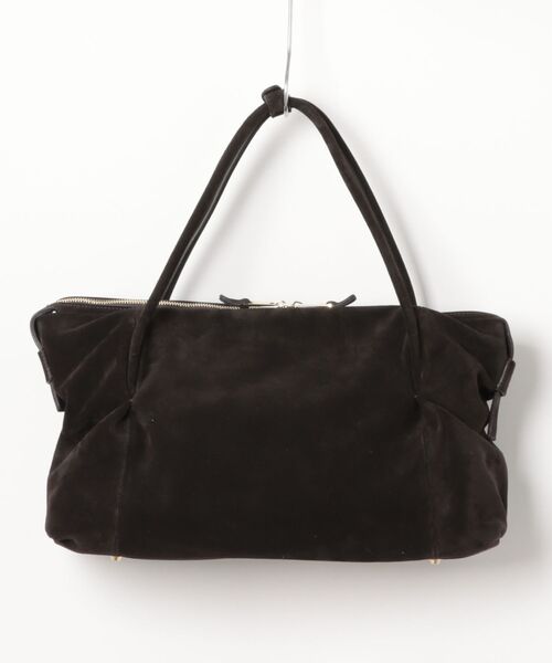 CHRISTIAN VILLA(クリスチャンヴィラ)の「【CHRISTIAN VILLA】ワイドシルエットスエードハンドバッグ(Q56373)(ハンドバッグ・レディース・ダークブラウン・ALL)」の2枚目の写真