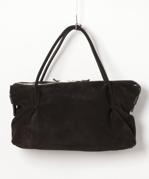 CHRISTIAN VILLA(クリスチャンヴィラ)の「【CHRISTIAN VILLA】ワイドシルエットスエードハンドバッグ(Q56373)(ハンドバッグ・レディース・ダークブラウン・ALL)」の6枚目の写真