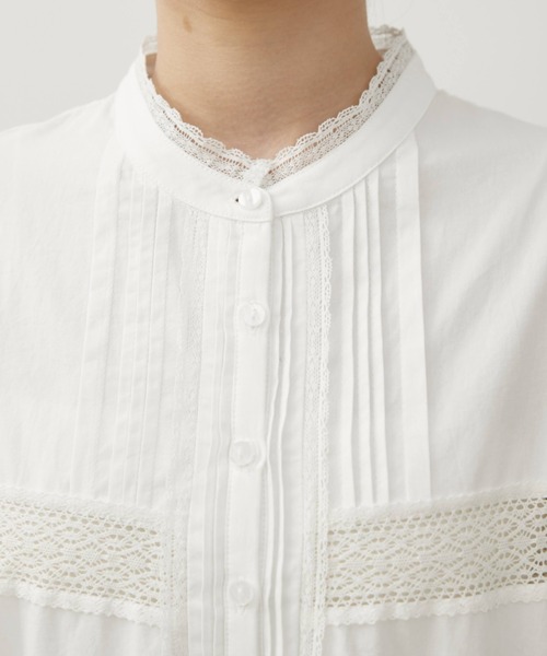 Libra Cue（リブラ キュー）の「Kanoco×Libra Cue アンティークレースコットンワンピース（ワンピース・レディース・ブラック/ホワイト・MEDIUM/LARGE）」の10枚目の写真