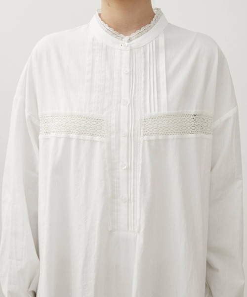 Libra Cue（リブラ キュー）の「Kanoco×Libra Cue アンティークレースコットンワンピース（ワンピース・レディース・ブラック/ホワイト・MEDIUM/LARGE）」の11枚目の写真