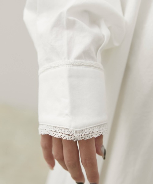 Libra Cue（リブラ キュー）の「Kanoco×Libra Cue アンティークレースコットンワンピース（ワンピース・レディース・ブラック/ホワイト・MEDIUM/LARGE）」の15枚目の写真