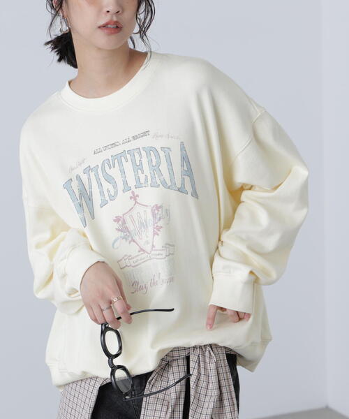 FREE'S MART（フリーズマート）の「◆アソートカレッジロゴビッグスウェット（スウェット・レディース・ホワイト系その他/ホワイト系その他2/イエロー系その他/ワインレッド・FREE）」の3枚目の写真