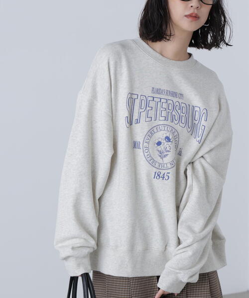 FREE'S MART（フリーズマート）の「◆アソートカレッジロゴビッグスウェット（スウェット・レディース・ホワイト系その他/ホワイト系その他2/イエロー系その他/ワインレッド・FREE）」の2枚目の写真