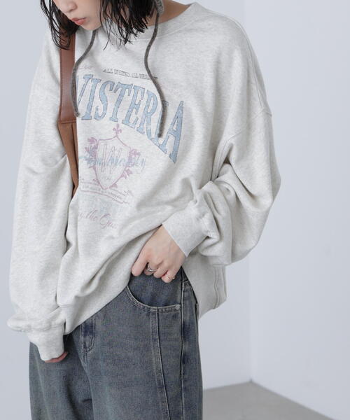 FREE'S MART（フリーズマート）の「◆アソートカレッジロゴビッグスウェット（スウェット・レディース・ホワイト系その他/ホワイト系その他2/イエロー系その他/ワインレッド・FREE）」の7枚目の写真