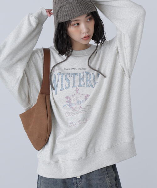 FREE'S MART（フリーズマート）の「◆アソートカレッジロゴビッグスウェット（スウェット・レディース・ホワイト系その他/ホワイト系その他2/イエロー系その他/ワインレッド・FREE）」の8枚目の写真