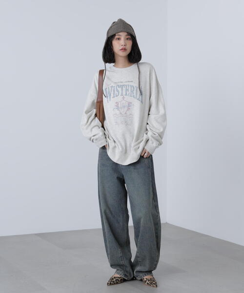 FREE'S MART（フリーズマート）の「◆アソートカレッジロゴビッグスウェット（スウェット・レディース・ホワイト系その他/ホワイト系その他2/イエロー系その他/ワインレッド・FREE）」の10枚目の写真