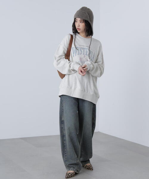 FREE'S MART（フリーズマート）の「◆アソートカレッジロゴビッグスウェット（スウェット・レディース・ホワイト系その他/ホワイト系その他2/イエロー系その他/ワインレッド・FREE）」の12枚目の写真