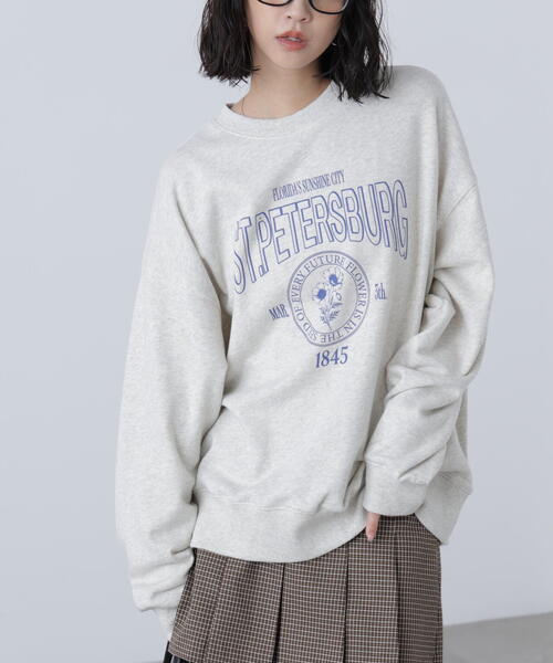 FREE'S MART（フリーズマート）の「◆アソートカレッジロゴビッグスウェット（スウェット・レディース・ホワイト系その他/ホワイト系その他2/イエロー系その他/ワインレッド・FREE）」の15枚目の写真