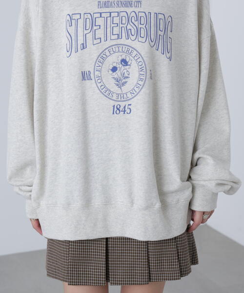 FREE'S MART（フリーズマート）の「◆アソートカレッジロゴビッグスウェット（スウェット・レディース・ホワイト系その他/ホワイト系その他2/イエロー系その他/ワインレッド・FREE）」の17枚目の写真