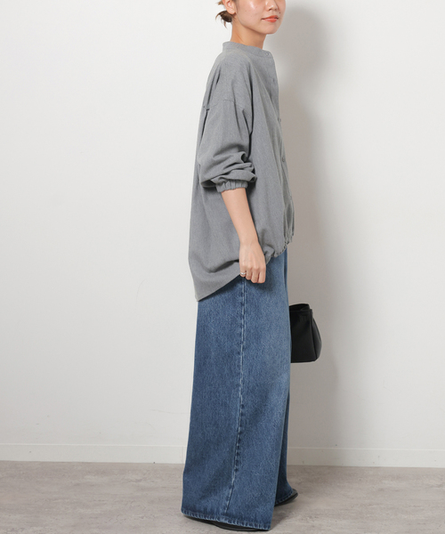 JOURNAL STANDARD relume(ジャーナルスタンダード レリューム)の「《追加 / 新色》カルゼドロストシャツ(シャツ/ブラウス・レディース・ネイビー/ブラウン/グレー・FREE)」の7枚目の写真