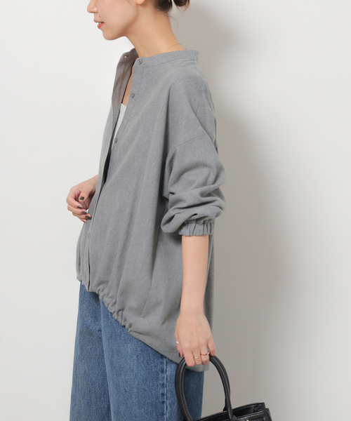 JOURNAL STANDARD relume(ジャーナルスタンダード レリューム)の「《追加 / 新色》カルゼドロストシャツ(シャツ/ブラウス・レディース・ネイビー/ブラウン/グレー・FREE)」の10枚目の写真