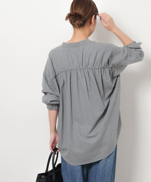 JOURNAL STANDARD relume(ジャーナルスタンダード レリューム)の「《追加 / 新色》カルゼドロストシャツ(シャツ/ブラウス・レディース・ネイビー/ブラウン/グレー・FREE)」の11枚目の写真