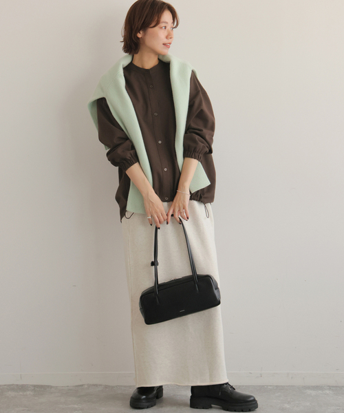 JOURNAL STANDARD relume(ジャーナルスタンダード レリューム)の「《追加 / 新色》カルゼドロストシャツ(シャツ/ブラウス・レディース・ネイビー/ブラウン/グレー・FREE)」の13枚目の写真