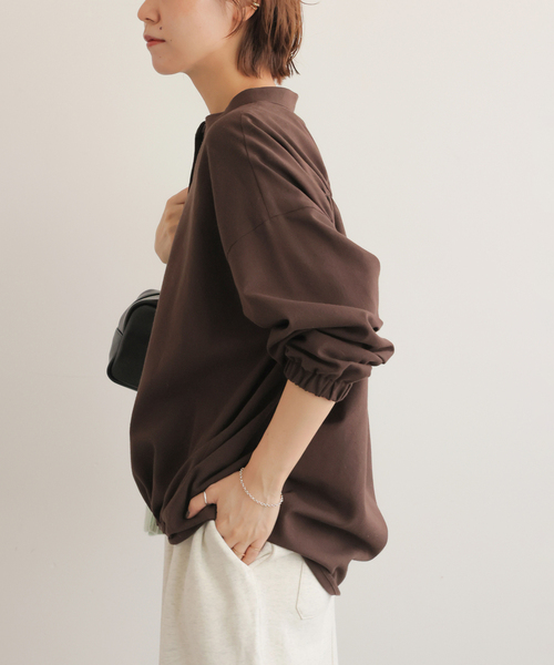 JOURNAL STANDARD relume(ジャーナルスタンダード レリューム)の「《追加 / 新色》カルゼドロストシャツ(シャツ/ブラウス・レディース・ネイビー/ブラウン/グレー・FREE)」の19枚目の写真