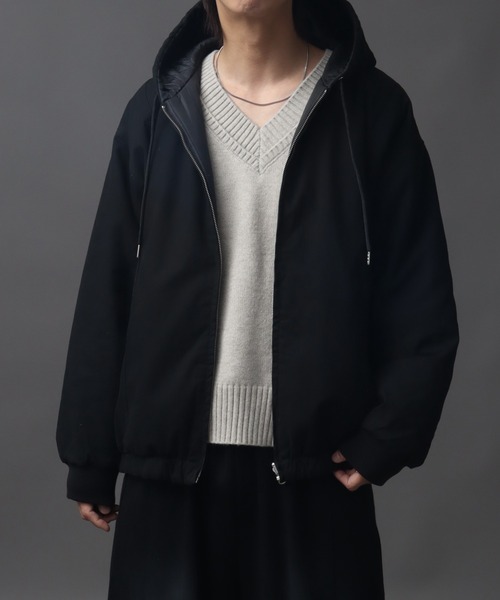 2WAY リバーシブルショート丈フードブルゾン（その他アウター）｜Art
