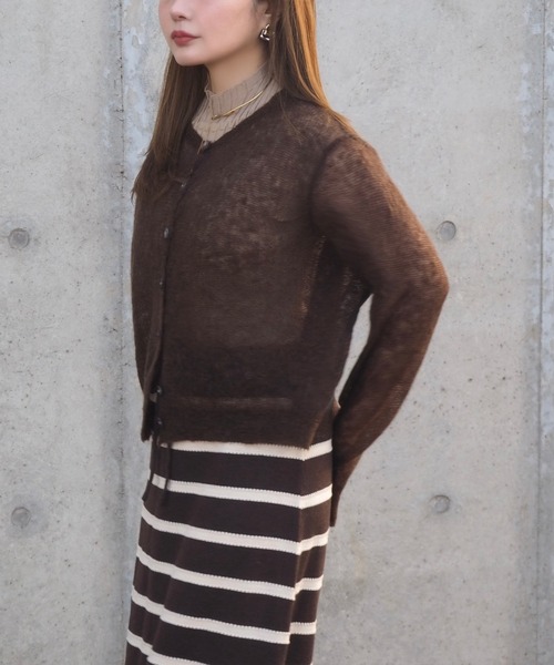 Compact Sheer Knit コンパクトシアーニット compact sheer knit cardigan /コンパクトシアーニットカーディガン