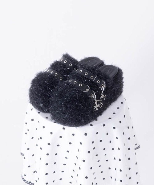 フィクルベベ Wベルトファーサボサンダル Wベルトファーサボサンダル（サンダル）｜FickleBebe（フィクルベベ