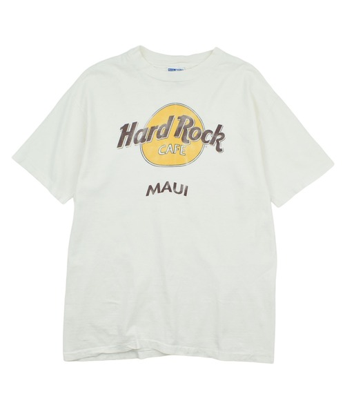 LABORATORY R(ラボラトリーアール)の「【USED】90’s HARD ROCK CAFE 企業ロゴ Tシャツ(Tシャツ/カットソー・メンズ・ホワイト・LARGE)」の1枚目の写真