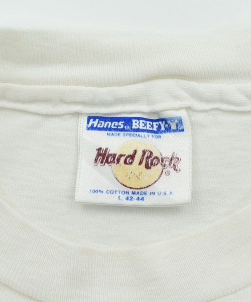 LABORATORY R(ラボラトリーアール)の「【USED】90’s HARD ROCK CAFE 企業ロゴ Tシャツ(Tシャツ/カットソー・メンズ・ホワイト・LARGE)」の4枚目の写真