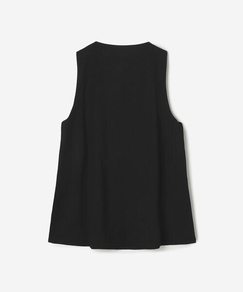 Bshop（ビショップ）の「eunoia | サイドオープン ロングベスト WOMEN（ベスト・レディース・ブラック・ONE）」の3枚目の写真