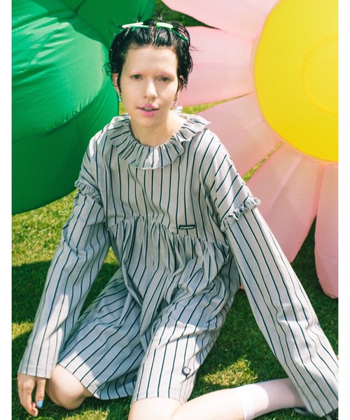 LITTLE SUNNY BITE レザーワンピース Little Sunny Bite』baseball dress（ワンピース）｜Little sunny bite