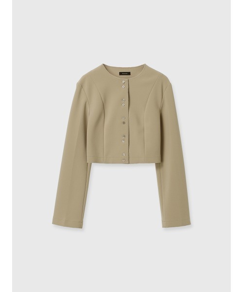 anuans（アニュアンス）の「カットジョーゼットショートカーディガン（カーディガン/ボレロ・レディース・ブラック/ベージュ/ブラウン/ホワイト系その他・SMALL/MEDIUM）」の14枚目の写真