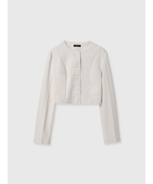 カットジョーゼットショートカーディガン（カーディガン/ボレロ
