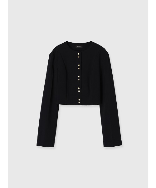 anuans（アニュアンス）の「カットジョーゼットショートカーディガン（カーディガン/ボレロ・レディース・ブラック/ベージュ/ブラウン/ホワイト系その他・SMALL/MEDIUM）」の12枚目の写真