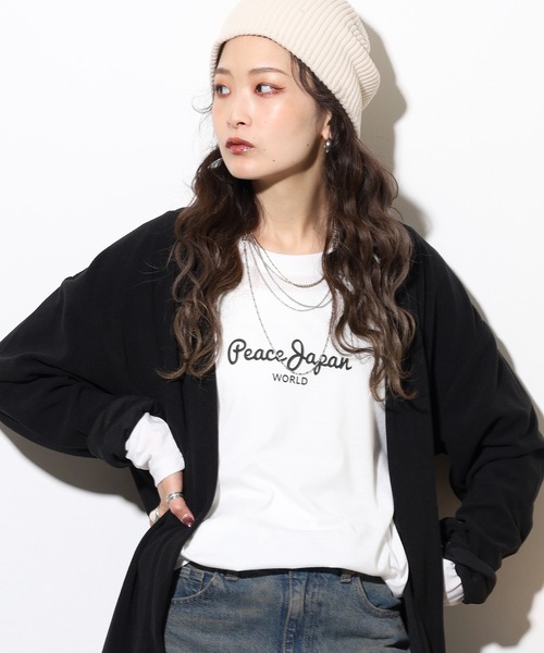FUNALIVE(ファンアライブ)の「カーディガン 長袖 Tシャツ アンサンブル(アンサンブル・メンズ・チャコールグレー/グレー/ネイビー/ブラック・L/LL/M)」の2枚目の写真
