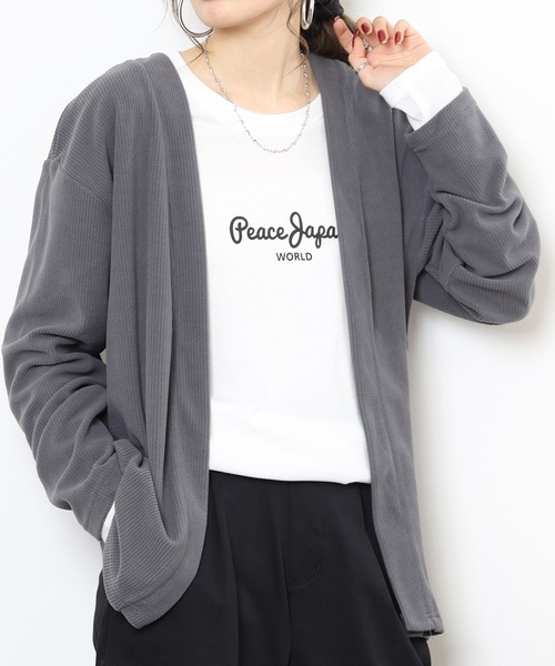 FUNALIVE(ファンアライブ)の「カーディガン 長袖 Tシャツ アンサンブル(アンサンブル・メンズ・チャコールグレー/グレー/ネイビー/ブラック・L/LL/M)」の15枚目の写真