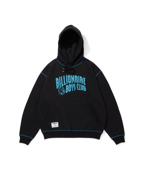BILLIONAIRE BOYS CLUB（ビリオネア・ボーイズ・クラブ）の「EMBROIDERED LOGO HOODIE（パーカー・メンズ・ブラック/アッシュグレー・MEDIUM/X-LARGE/LARGE/SMALL）」の2枚目の写真