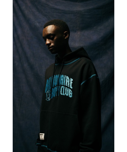BILLIONAIRE BOYS CLUB（ビリオネア・ボーイズ・クラブ）の「EMBROIDERED LOGO HOODIE（パーカー・メンズ・ブラック/アッシュグレー・MEDIUM/X-LARGE/LARGE/SMALL）」の6枚目の写真