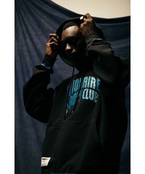 BILLIONAIRE BOYS CLUB（ビリオネア・ボーイズ・クラブ）の「EMBROIDERED LOGO HOODIE（パーカー・メンズ・ブラック/アッシュグレー・MEDIUM/X-LARGE/LARGE/SMALL）」の7枚目の写真