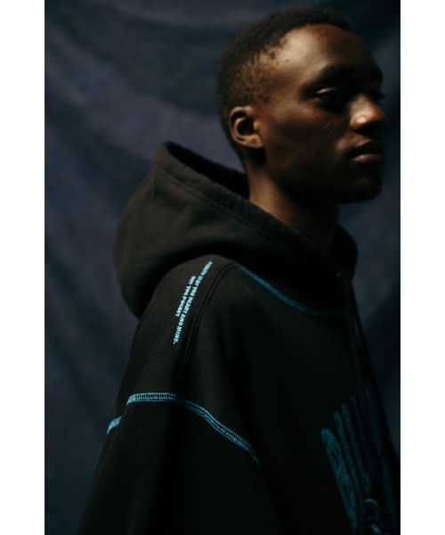 BILLIONAIRE BOYS CLUB（ビリオネア・ボーイズ・クラブ）の「EMBROIDERED LOGO HOODIE（パーカー・メンズ・ブラック/アッシュグレー・MEDIUM/X-LARGE/LARGE/SMALL）」の8枚目の写真