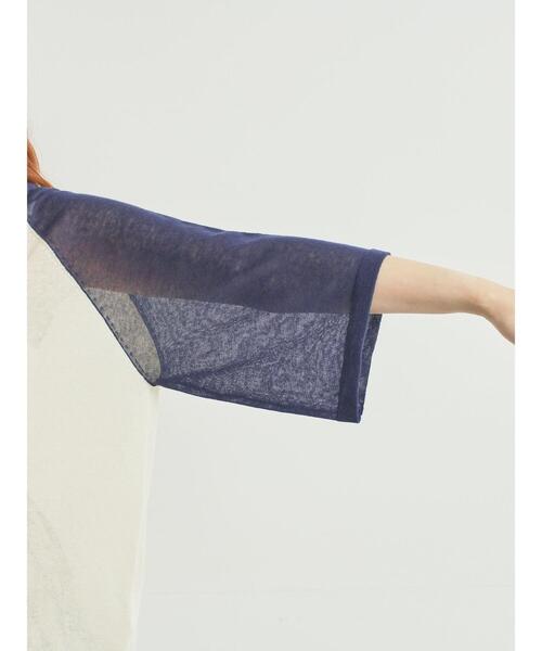 SM2(エスエムツー)の「ラグランスリーブプリントシアーニット(ニット/セーター・レディース・ネイビー/グリーン/ブラウン/ブラック・F)」の20枚目の写真