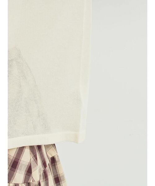 SM2(エスエムツー)の「ラグランスリーブプリントシアーニット(ニット/セーター・レディース・ネイビー/グリーン/ブラウン/ブラック・F)」の21枚目の写真