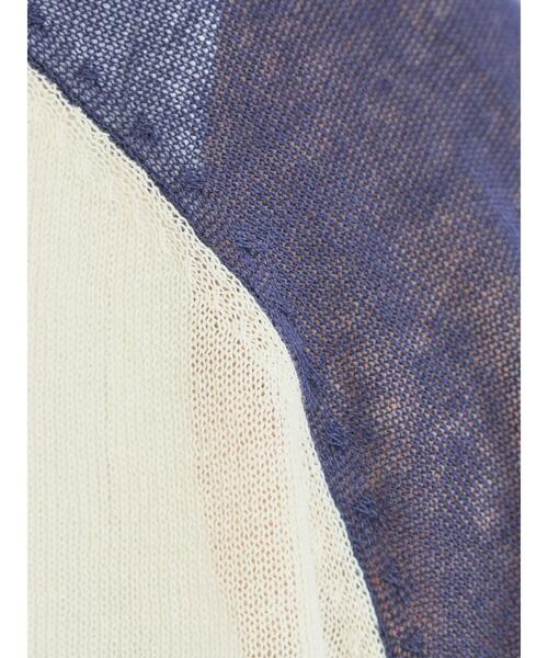 SM2(エスエムツー)の「ラグランスリーブプリントシアーニット(ニット/セーター・レディース・ネイビー/グリーン/ブラウン/ブラック・F)」の22枚目の写真