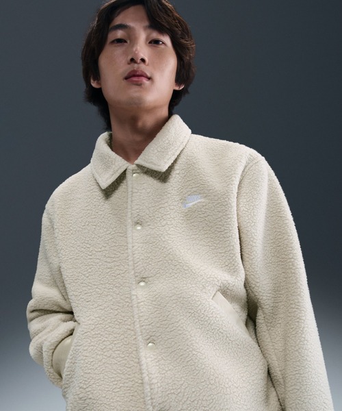 NIKE(ナイキ)の「NIKE AS M NK CLUB SHERPA COACHES JK / ナイキ クラブ シェルパ コーチ ジャケット 【SP】(その他アウター・メンズ・ブラック/カーキ・S/M/L/XL/XXL)」の4枚目の写真