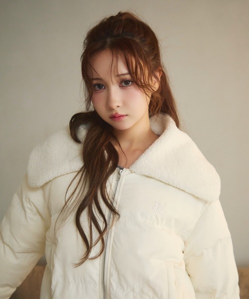 セール】襟ボアキルティングダウン（ダウンジャケット/コート